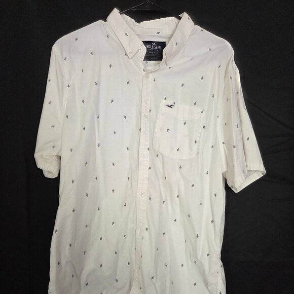 Hollister Other - Hollister California White Epic Flex Stretch Shirt Short Sleeve Size XL